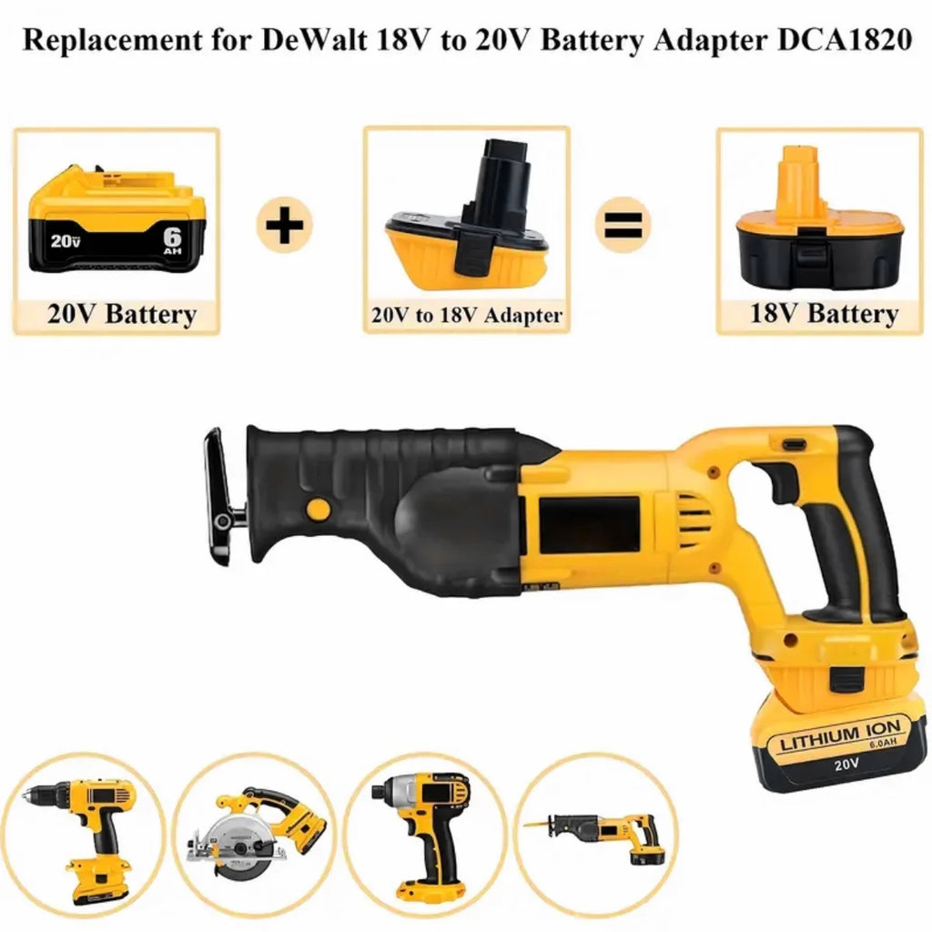 New Electric Drill Tool Lithium Battery Adapter for Dewalt D