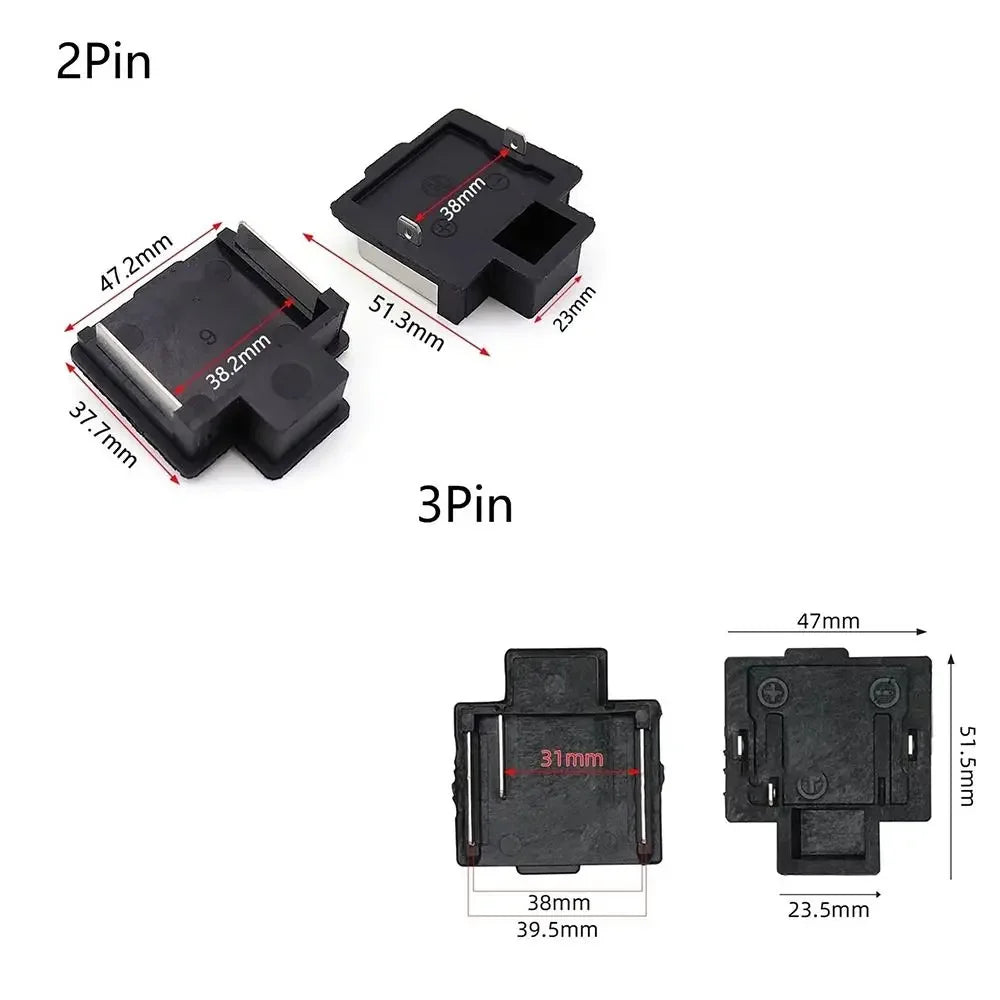 2/3Pin Battery Connector Battery Clip Connector Multifunctio