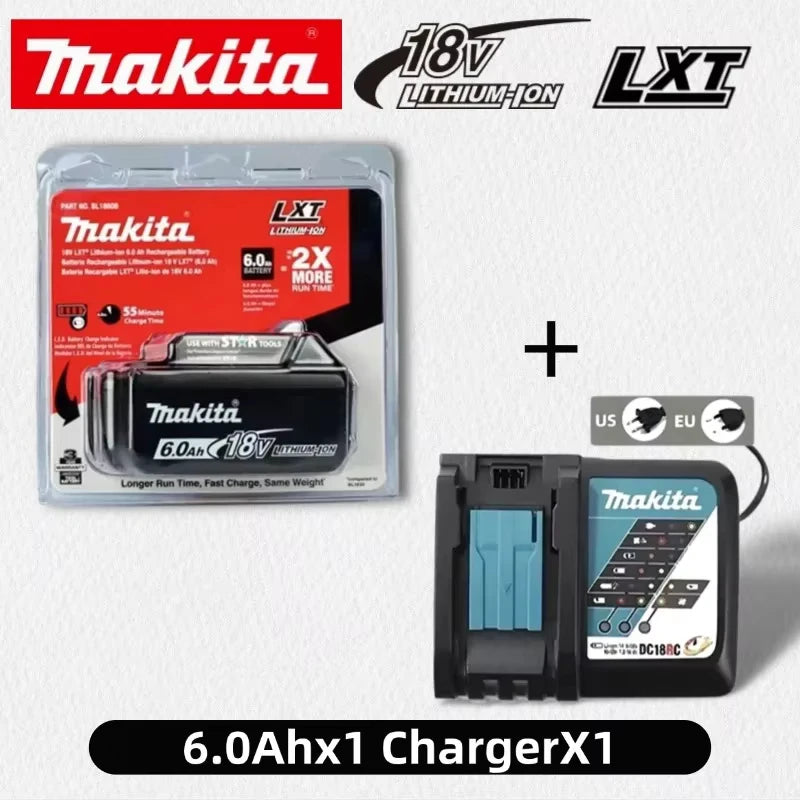 100% Original Makita 18V 6.0Ah battery for Makita BL1830 BL1