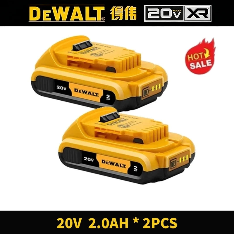 Original Dewalt 20V 2Ah 5Ah 6Ah MAX Battery for Dewalt DCB182 DCB200 DCB205 DCB206 18v 20v Power Tool Replacement Battery.