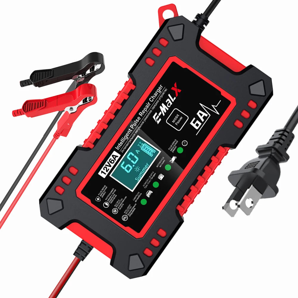 Car Battery Charger Intelligent Smart Battery Charging Fast 