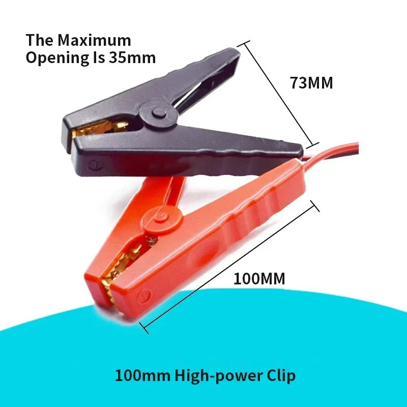 1pc 50A Gray Plug to Battery Clip Connectors For Forklift/Ca