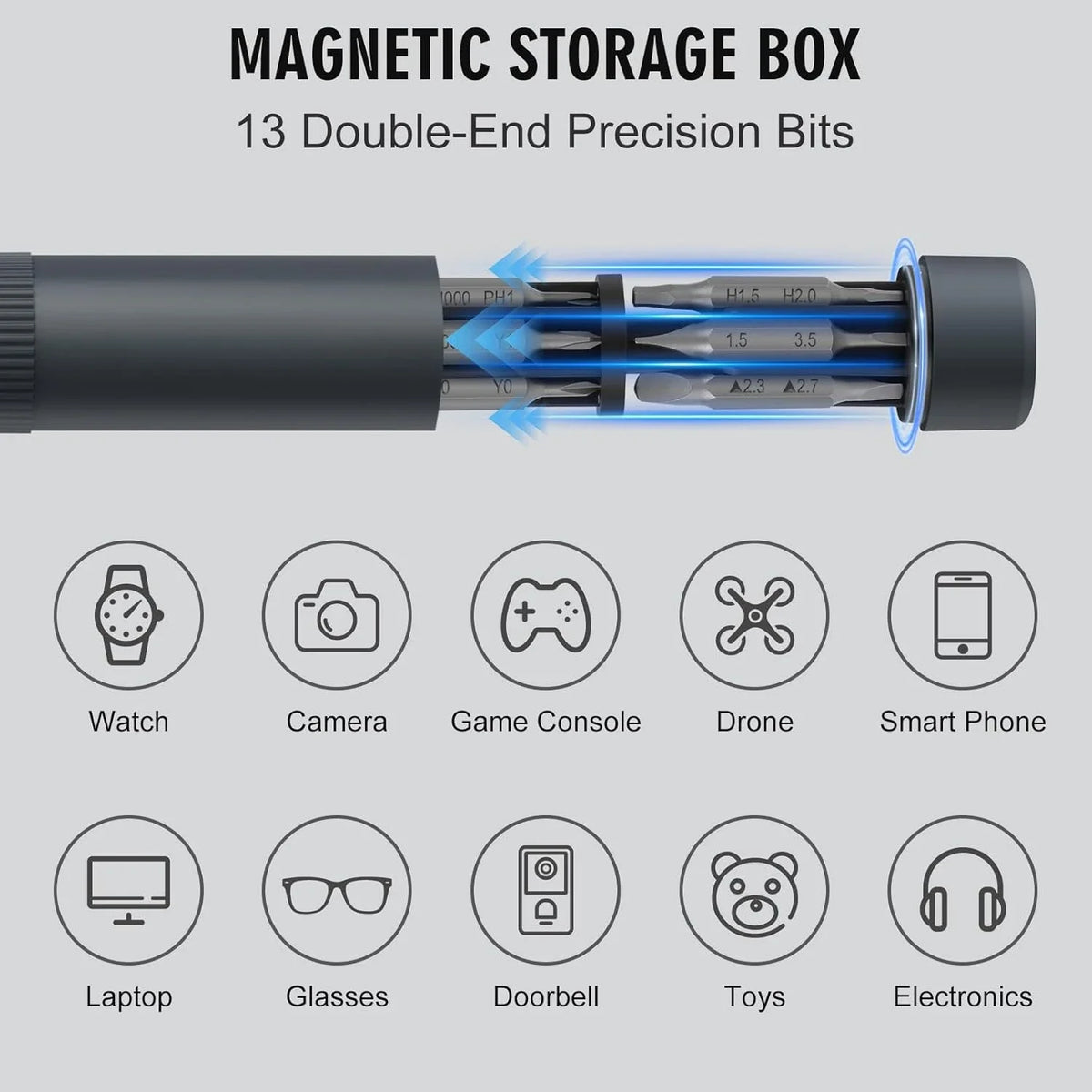 27 in 1 Precision Screwdriver Set Magnetic Bits Pen Style Ma