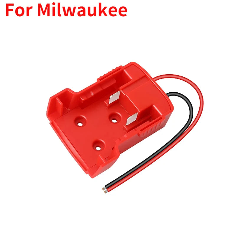 DIY Battery Adapter For Makita/Bosch/Milwaukee/Dewalt 18V Battery Adapter Power Connector DIY Adapter Dock Holder 14 Awg Wires