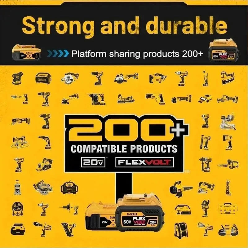 100% Genuine Dewalt 20V Battery 5AH 6AH Rechargeable Lithium