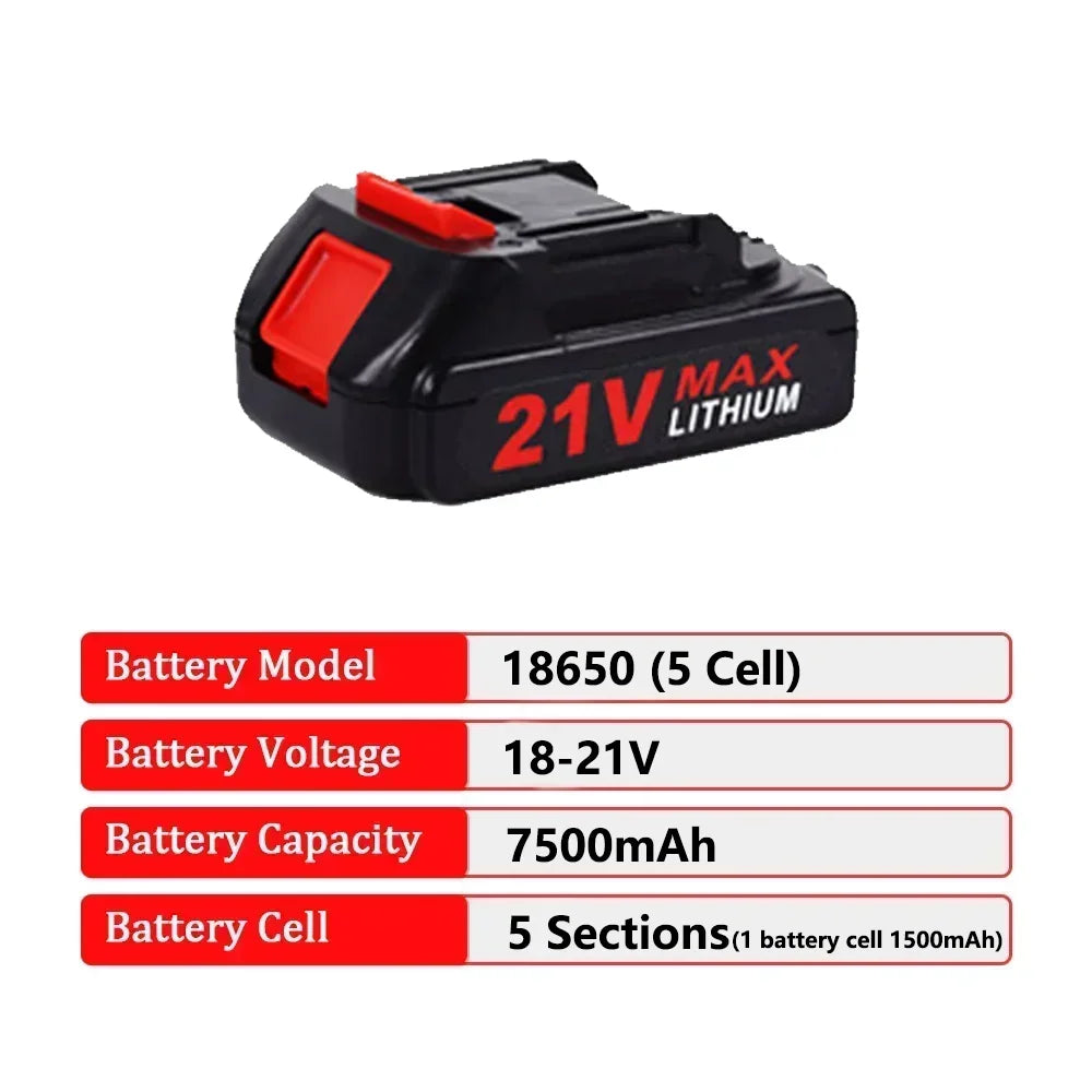 18V 20V 21V High-Power Rechargeable Lithium Ion Battery with