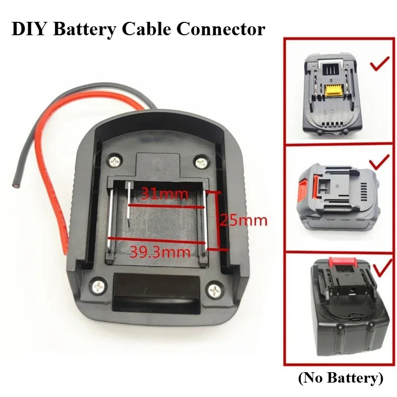 DIY Battery Cable Connector For Makita18V Li-ion Battery Out