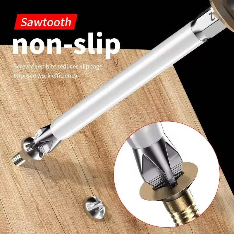 6 PCs Non-Slip Magnetic Cross Head Household Electric Driver