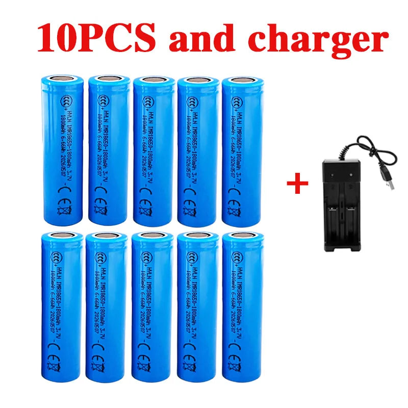 18650 3.7V 1800mAh Li-ion Rechargeable Battery Suitable for Power Tools Children s Toys Torches and Other Rechargeable Devices