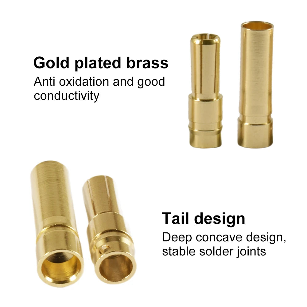 9IMOD 5/10Pair RC Bullet Connectors 2/3/3.5/4.0/5/5.5/6/8mm 