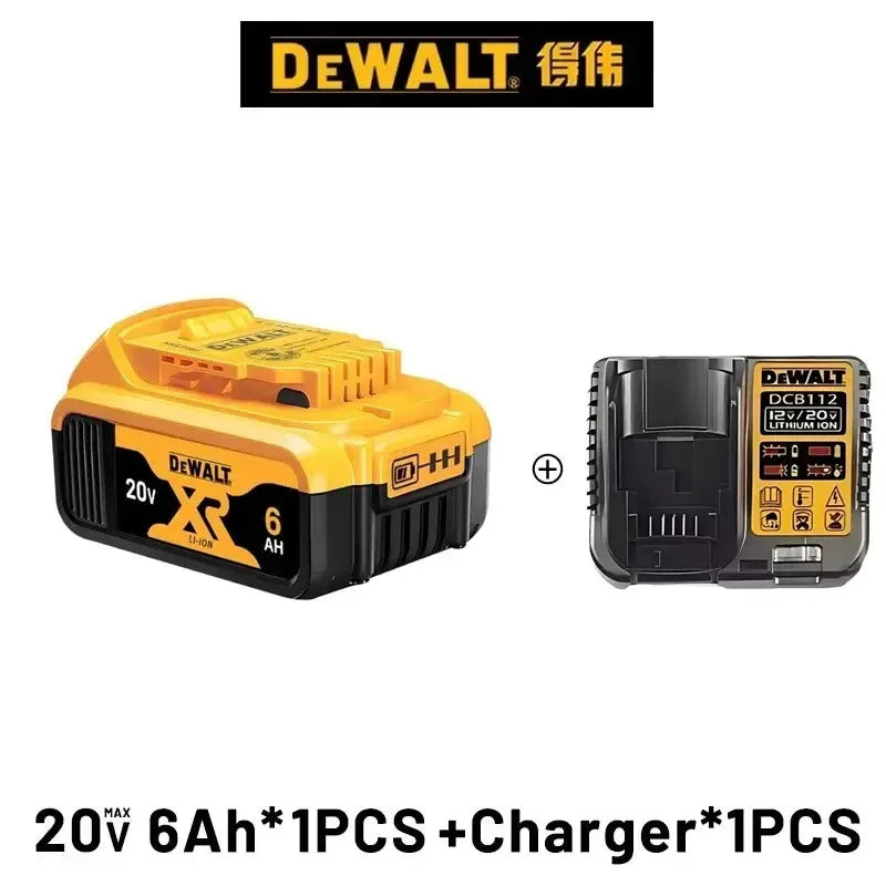 100% Original DeWALT 20V 6000mAh Power Tool Battery DCB206 DCB205 DCB200 DCF887 DCG405 DCD791 DCF922 DCF850 DCD805 Tool Battery