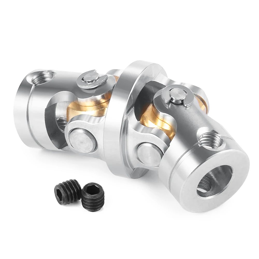 TRINOOD 1Pcs Stainless Steel RC Car Couplings Shaft Motor Co