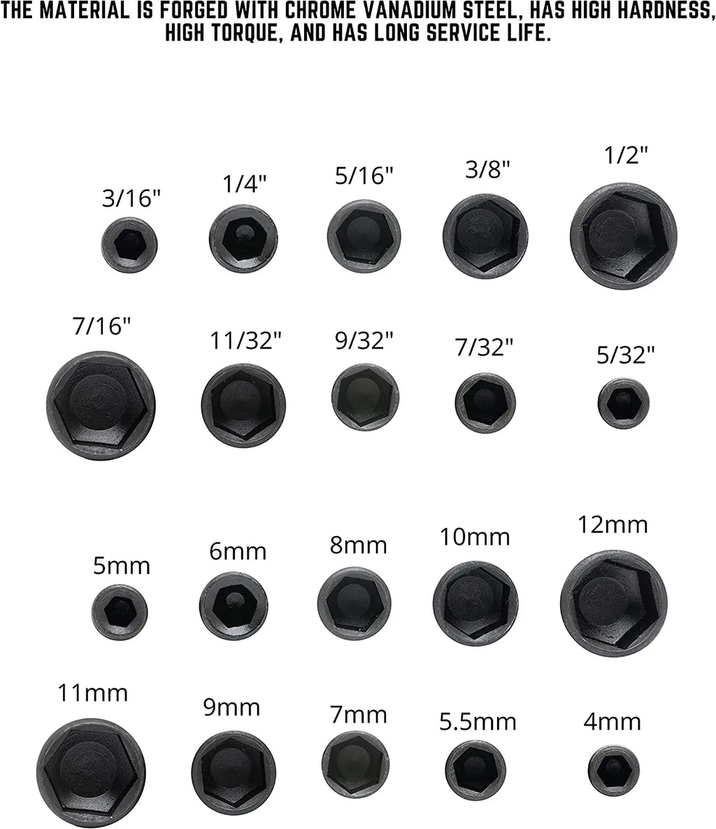 9/14pcs Powerful Socket Inner Hexagonal Wrench Hexagonal Han
