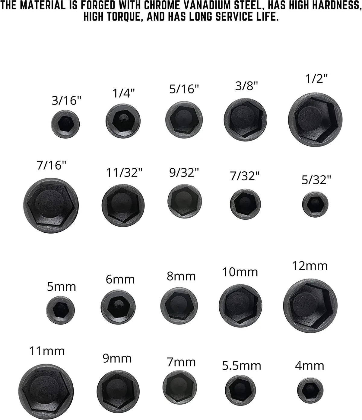 9/14pcs Powerful Socket Inner Hexagonal Wrench Hexagonal Han