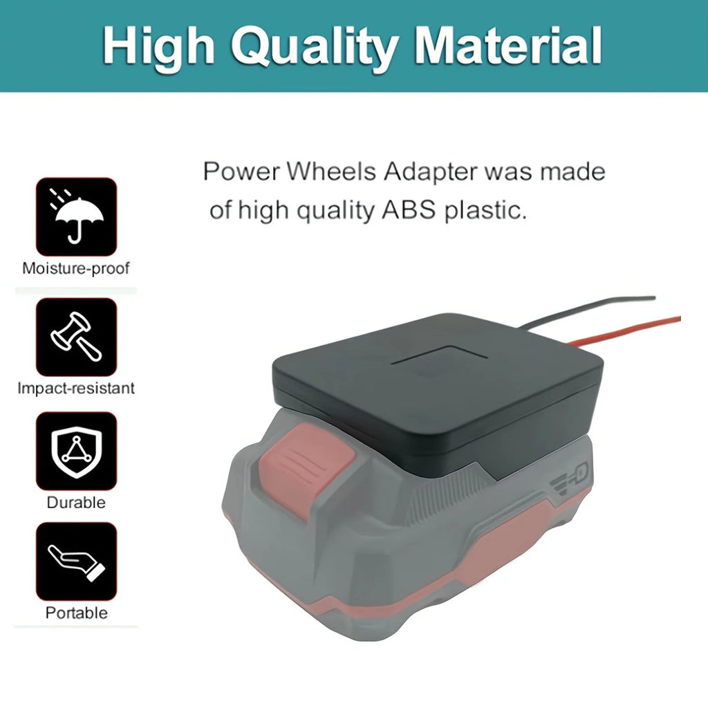 Power Tool Battery Adapter Converter PTFE 1332 12AWG Cable E