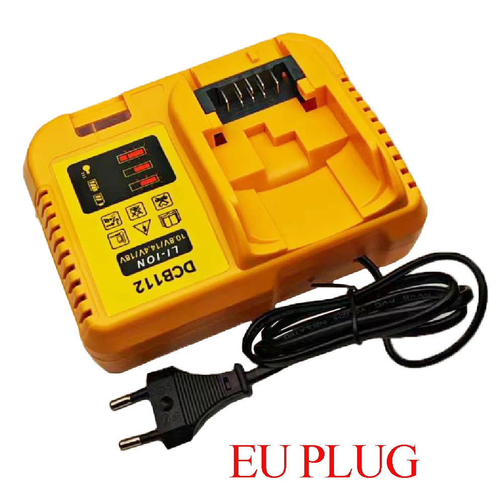 Power Tool Parts DCB112 For Dewalt 10.8V 12V 14.4V 18V 20V DCB206 DCB203 DCB120 Lithium Battery Charger DCB107 DCB115 DCB105