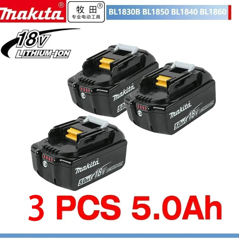 Makita 18V 6/5Ah Original Rechargeable Battery Fits BL1840 BL1850 BL1860B High-Capacity Power Tool Battery Reliable Performance