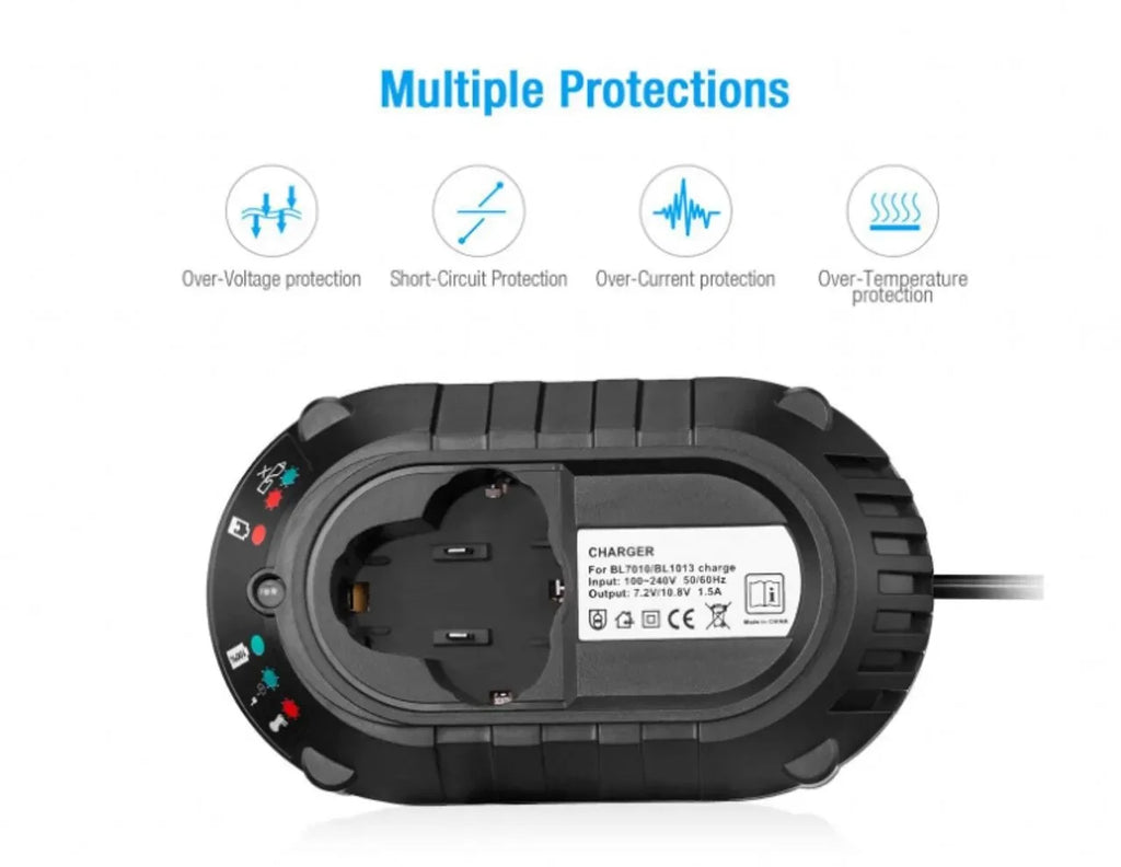 Power Supply Charger for Makita BL1013 BL1014 10.8V-12V Li-i