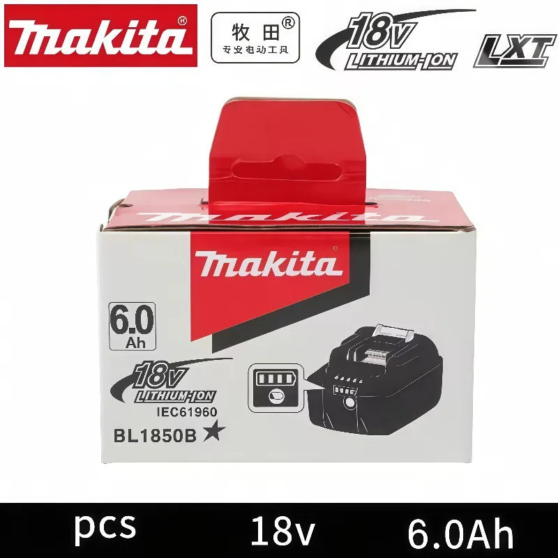 100% Original Makita Battery 6.0Ah Rechargeable Battery 18V Replacing Makita BL1830B L1840B L1850B L1860B Power Tool Battery
