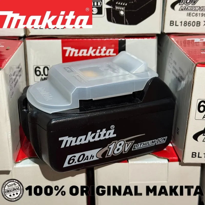 100% Original New 18V Makita 5Ah 6Ah Powerful Tool Battery+C