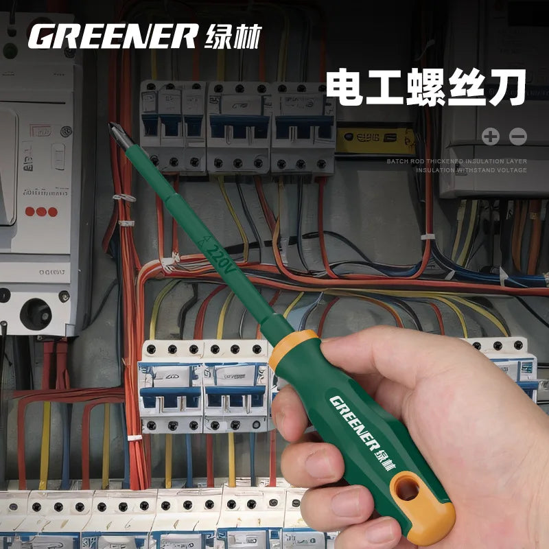 GREENERY Electrician Insulated Screwdriver Set Magnetic Phil