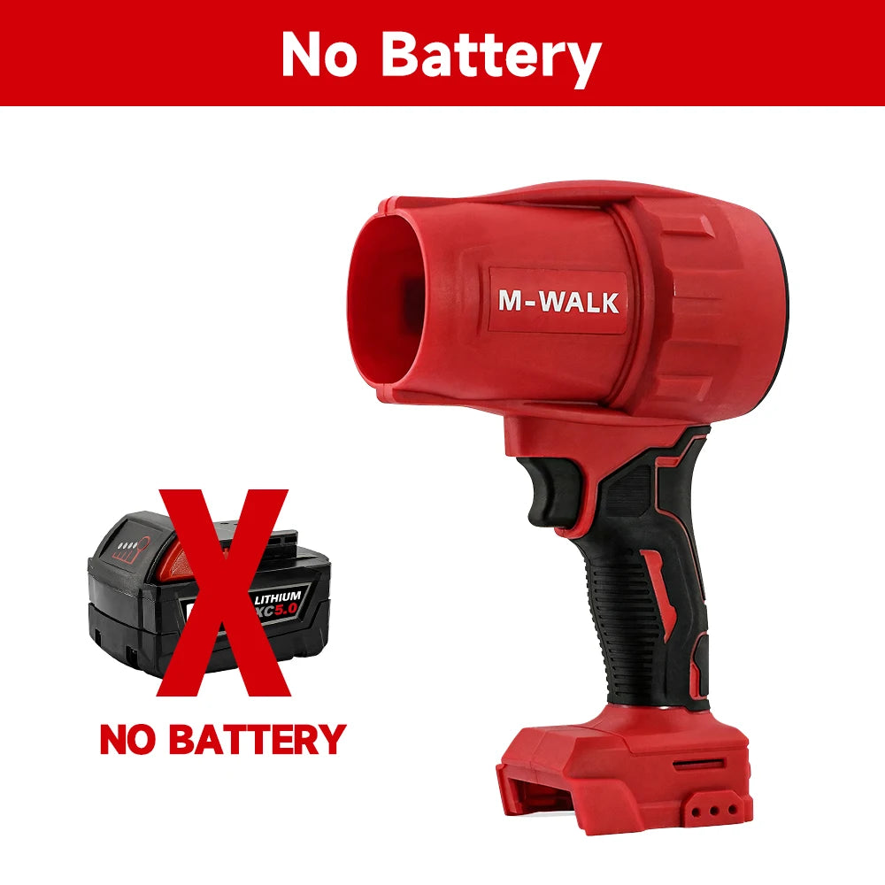 M-WALK Electric Powerful Air Blower turbo Jet Fan Air gun Dryer Snow Dust Blowing Tools For Milwaukee 18V Battery Pins