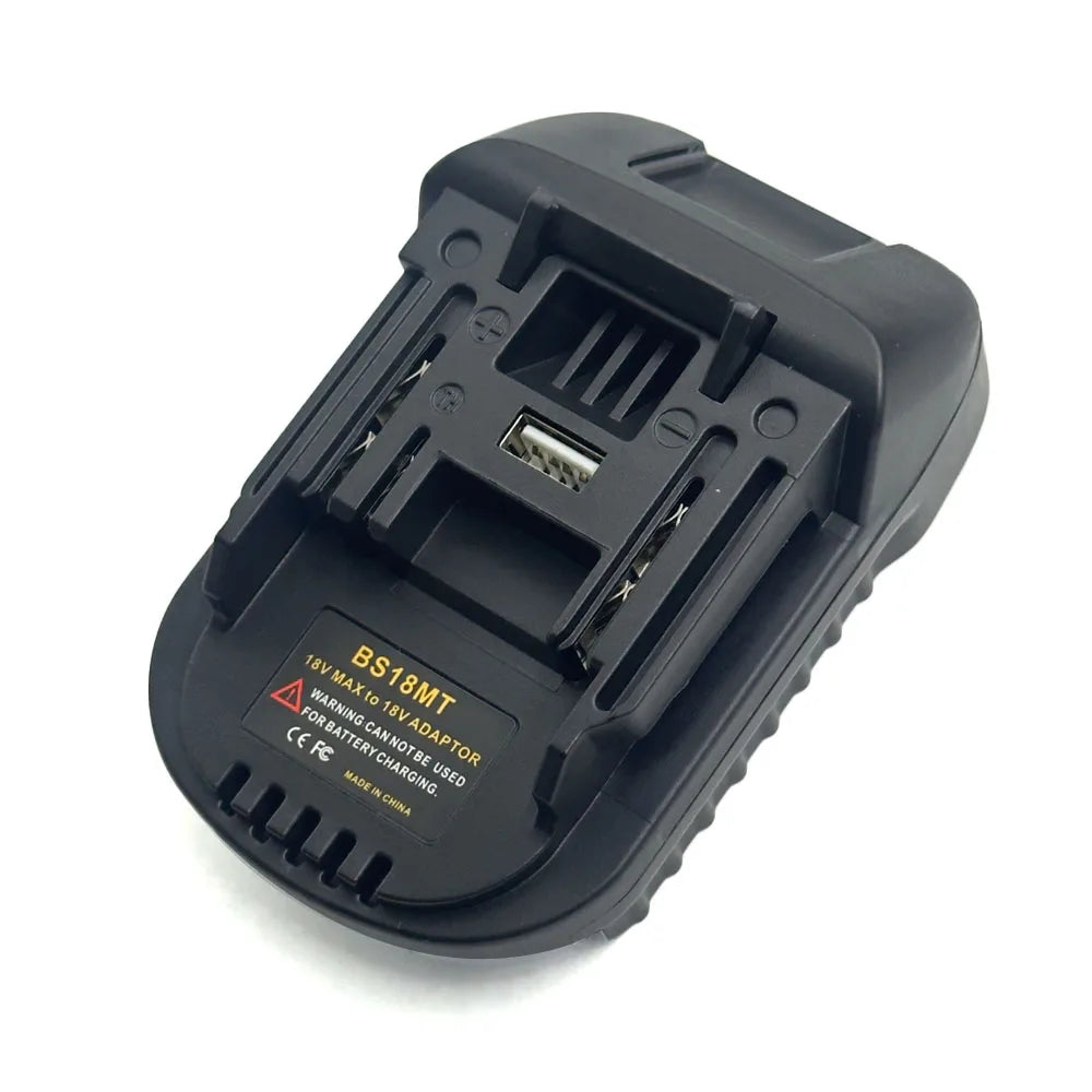 BS18MT Battery Adapter For Bosch 18V Convert To For Makita 18V Converter With USB For Makita 18V Electric Tool BAT618 BAT619G