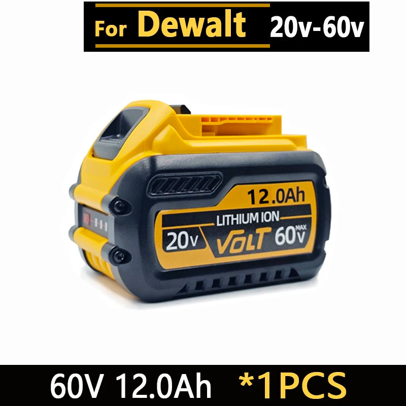 New High-Power for DEWALT 20V/60V Battery DCB200 DCB205 DCB206 Power Tool 18V Battery 3AH 8AH 12AH 18AH Batteries DCD805