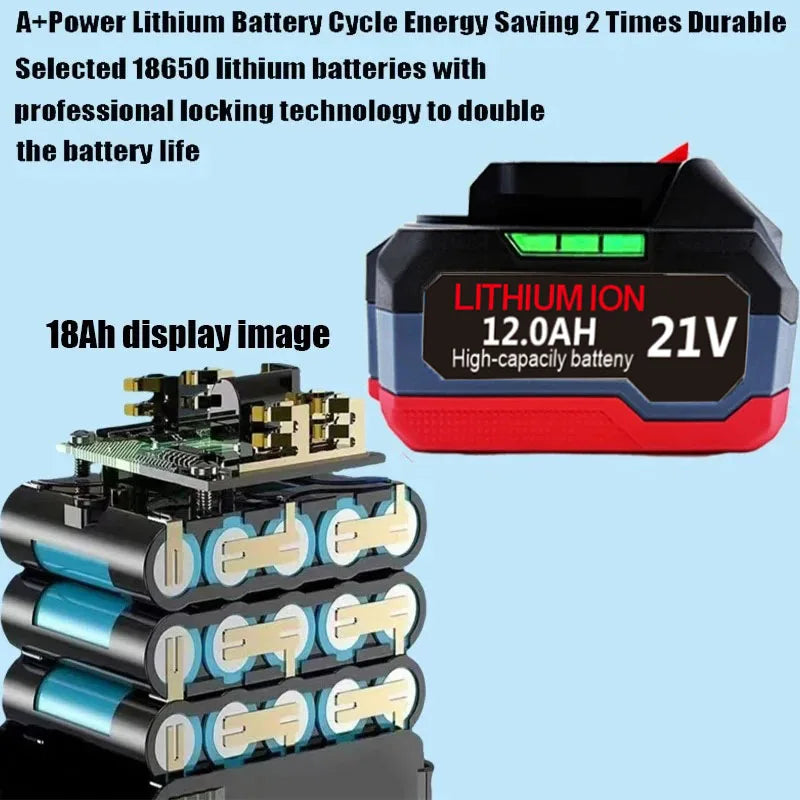 21V 6.0Ah 12.0Ah For Makita 18V Battery Power Tools Li-ion R