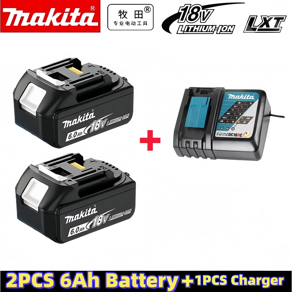 Genuine 6Ah Makita BL1860 6Ah Battery Power Tools Li-ion Replacement LXT BL1850 BL1840 for 18V Screwdriver with BMS 18V Battery