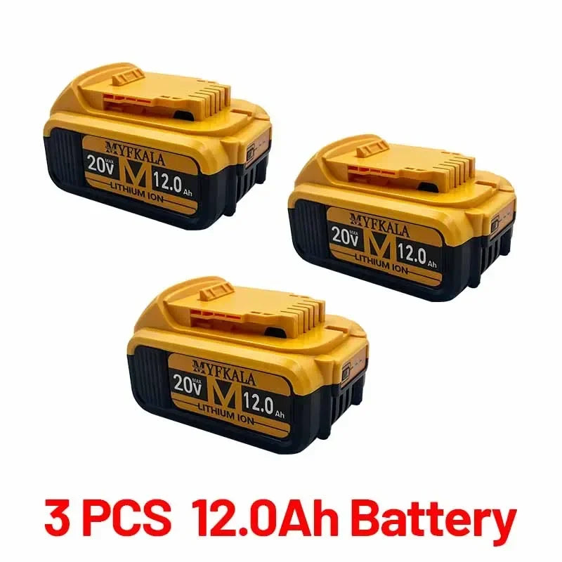 New 100% Original 12000mAh 20V for Dewalt Power Tool Battery DCB206 20V 18.0Ah Battery DCB206 20V Battery DCB205 DCB200