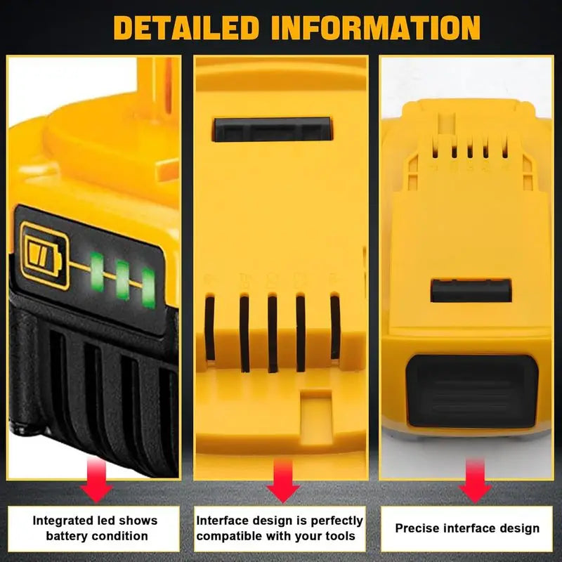 Replacement Battery Case Kit For DCB200 DCB201 18V Cordless 