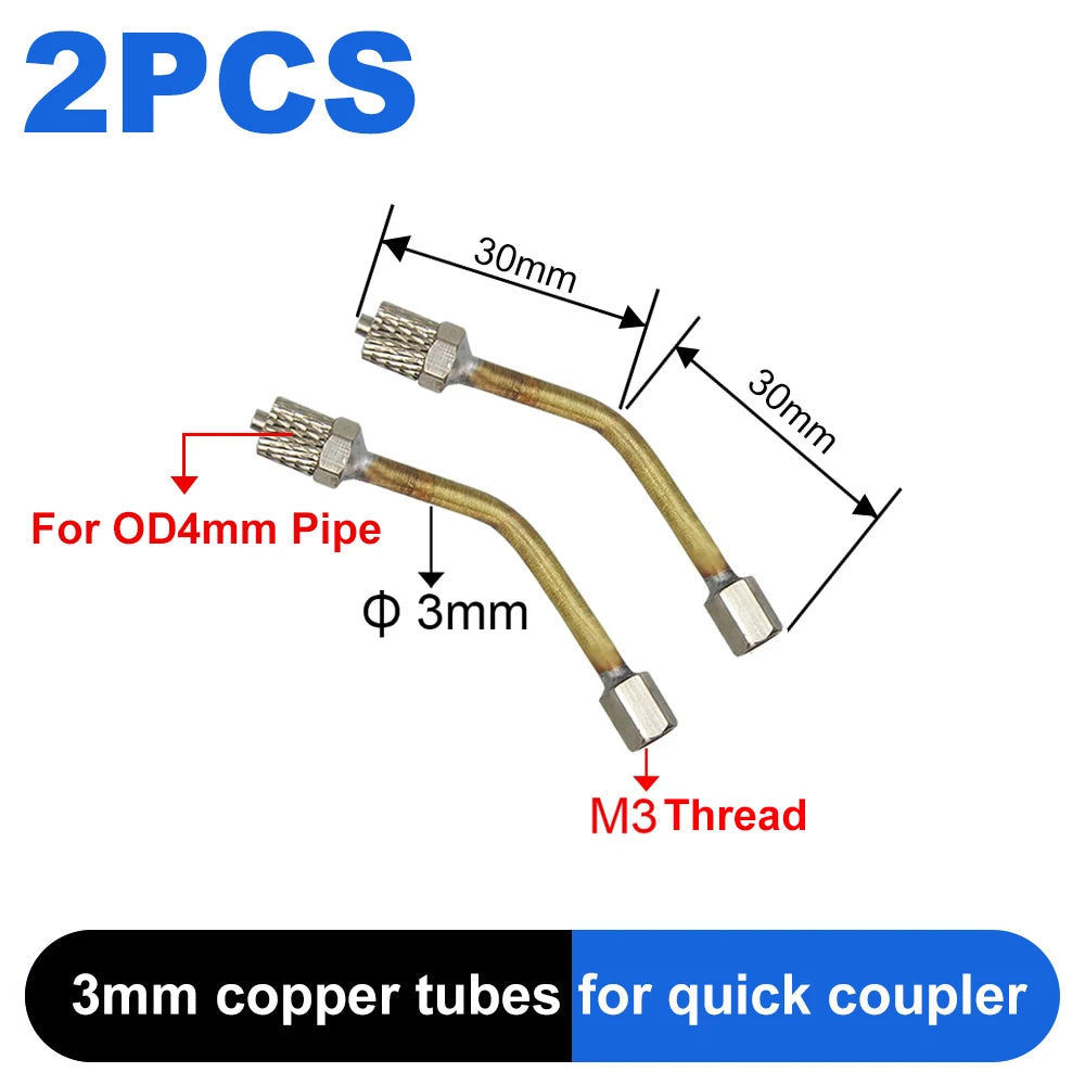 3mm/4mm Hose Hydraulic Copper Tube Welding M3/M5 Connector Bender Tool for RC Excavator Hydraulic Model Parts