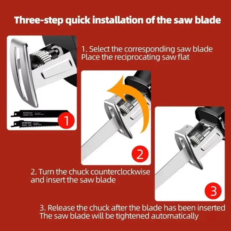18V Battery Electric Cutting Power Tool for Wood Metal Pipe 