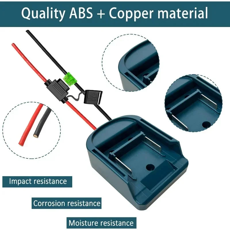 External Battery Adapter Converter for Makita 14V/18V Batter