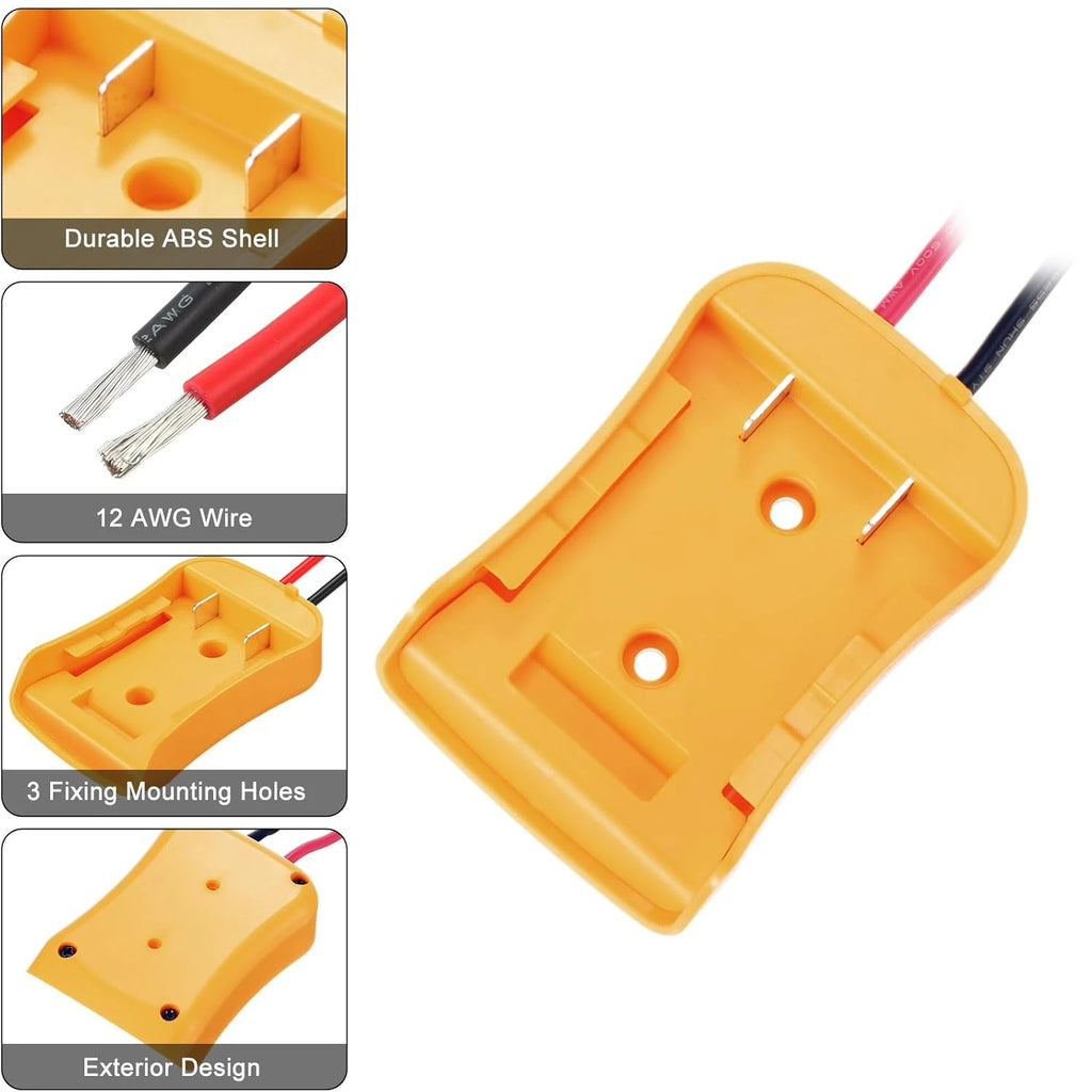 For Dewalt 18V/20V Max Battery Adapters Dock Power DIY Batte