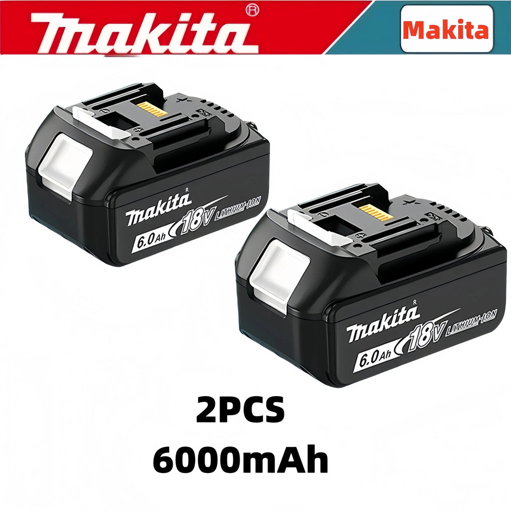 Genuine 6Ah Makita BL1860 6Ah Battery Power Tools Li-ion Replacement LXT BL1850 BL1840 for 18V Screwdriver with BMS 18V Battery