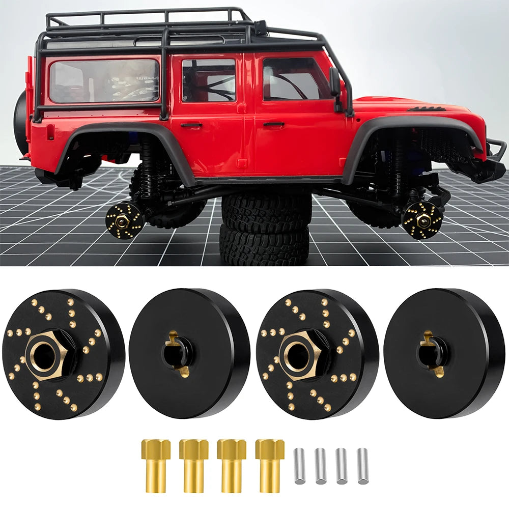 AXSPEED 4Pcs Wheel Hex Hub Adapters Brass Counterweight for 