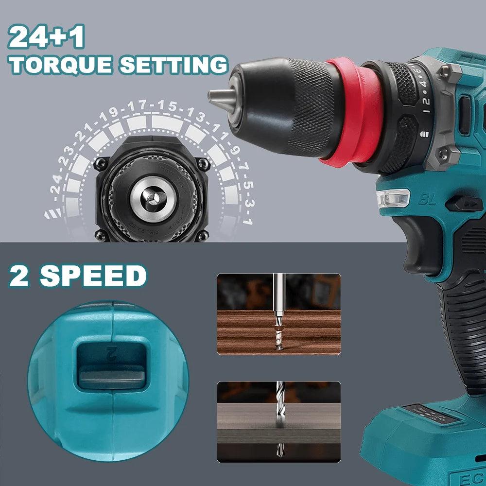 10mm New 2In1 Rechargeable Electric Screwdriver Cordless Dri