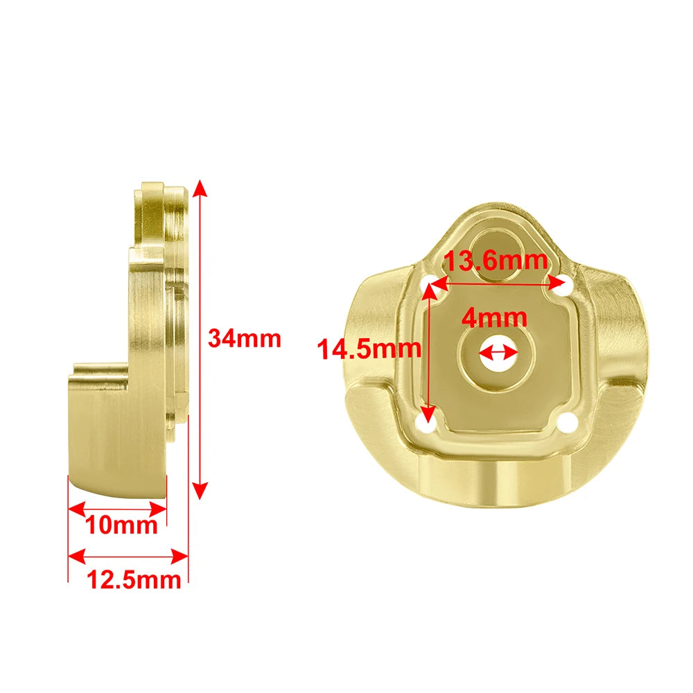 YEAHRUN Brass Outer Portal Covers Counterweight Wheel Hex Ad