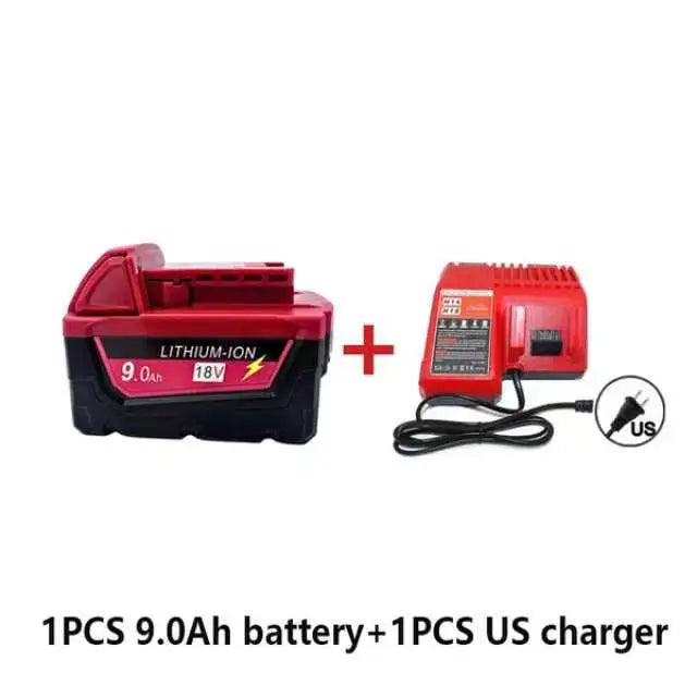M18 For Milwaukee 18V Power Tool Battery Charger BR XC M18B5 48-11-1860 Built-in 18650 Power Tool Battery 6.0Ah/9.0Ah/12.0Ah