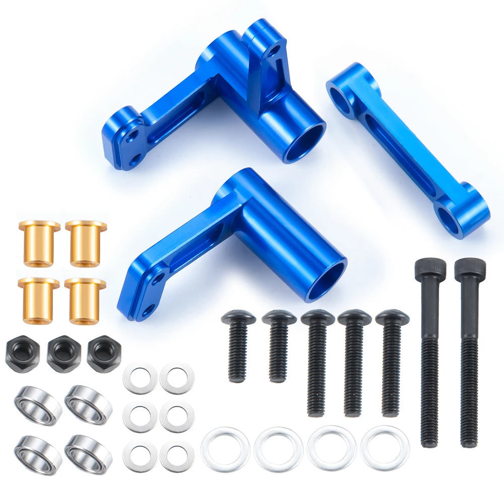 TRINOOD Alu Alloy Front Rear Shock Mount Steering Blocks Linkage Adapter for T-raxxas Slash 1/10 2Wd Short Course Truck Parts