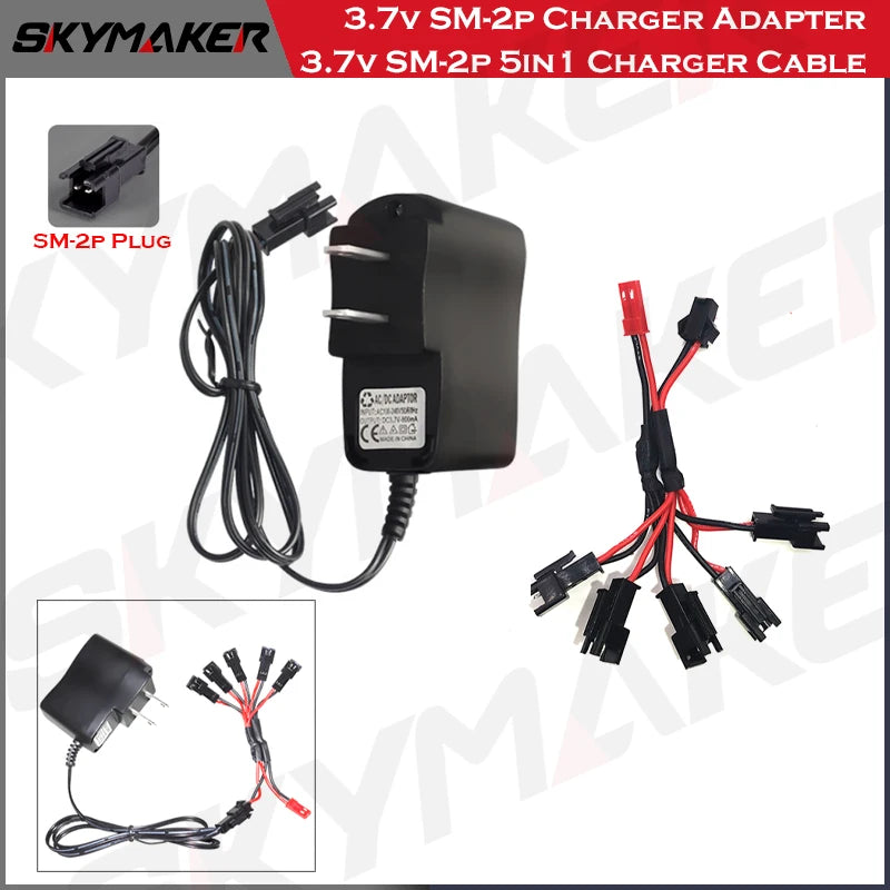 Lipo Battery 1s 3.7v USB Charger Cable JST MX2.0 SM-2P For SYMA Hubsan JJRC RC Boat Car Drone Helicopter parts Accessories
