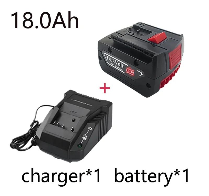 14.4V 12800mAh Rechargeable Battery For Bosch Power Tool For GBH GDR GSR 1080 DDS180 BAT614G Replacement Li-ion Battery