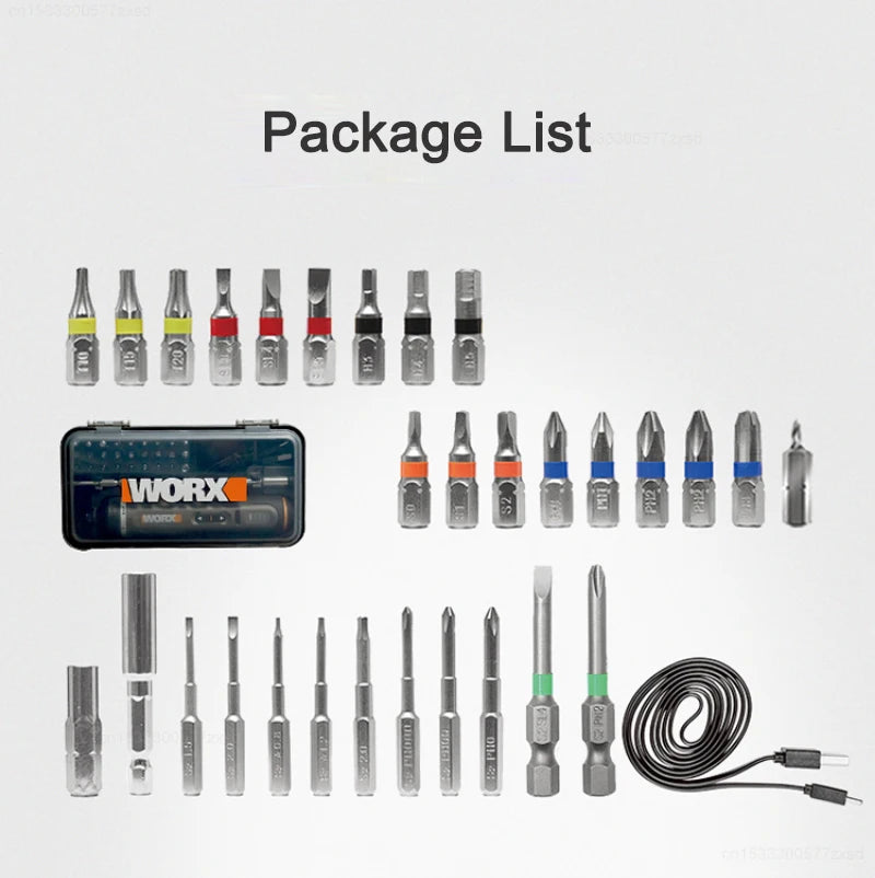 WORX WX242 Mini Electrical Screwdriver Set Smart Cordless El