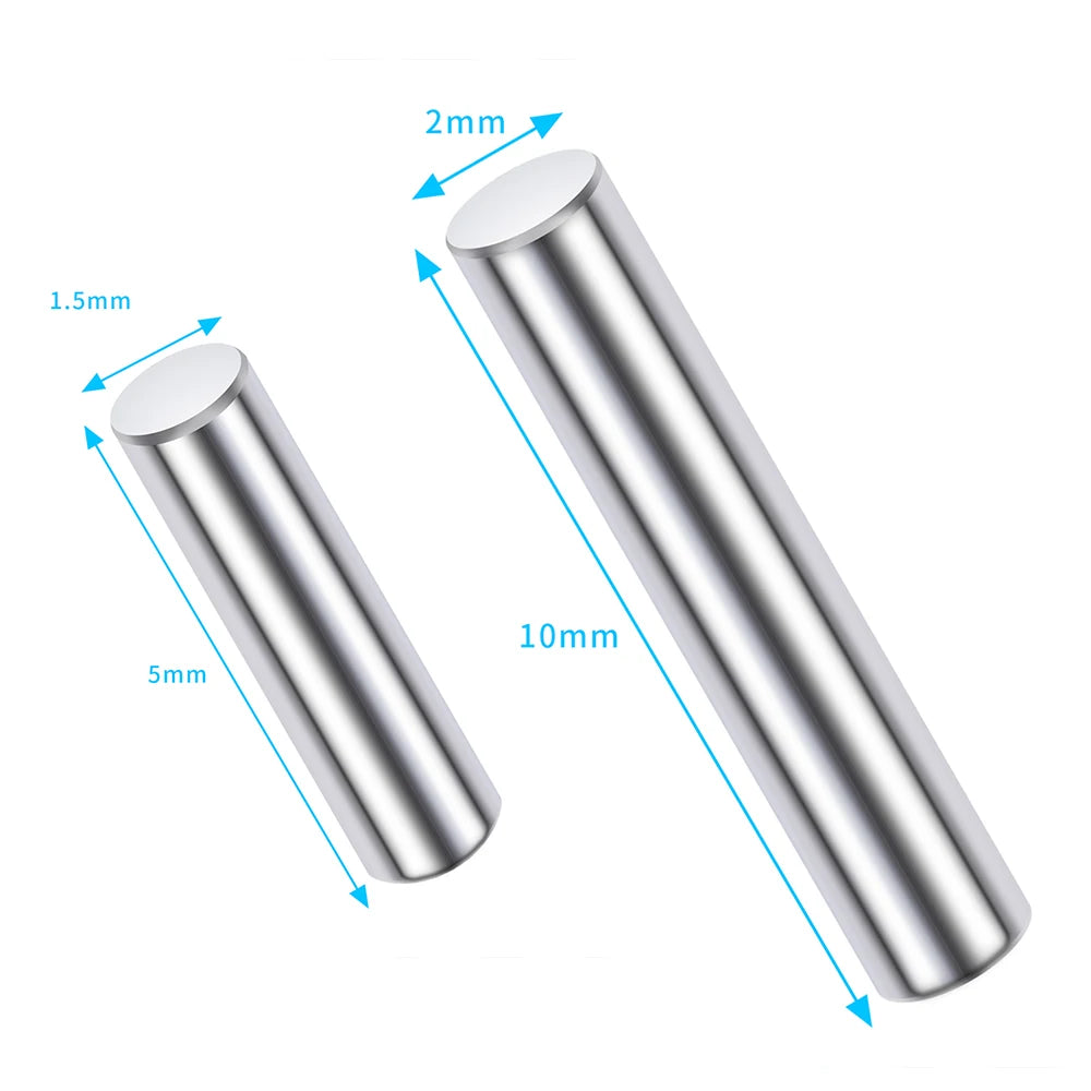 YEAHRUN 50Pcs Adapter Pins Axle Cross Pins 1.5 5mm 1.5 10mm 