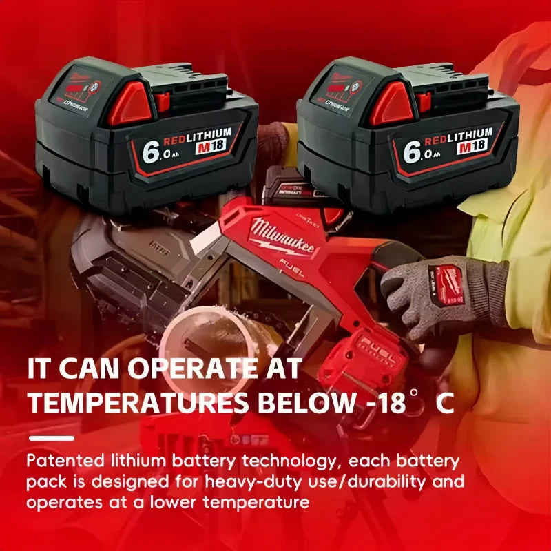100% New Milwaukee M18 6.0Ah High Output Battery 18V Lithium