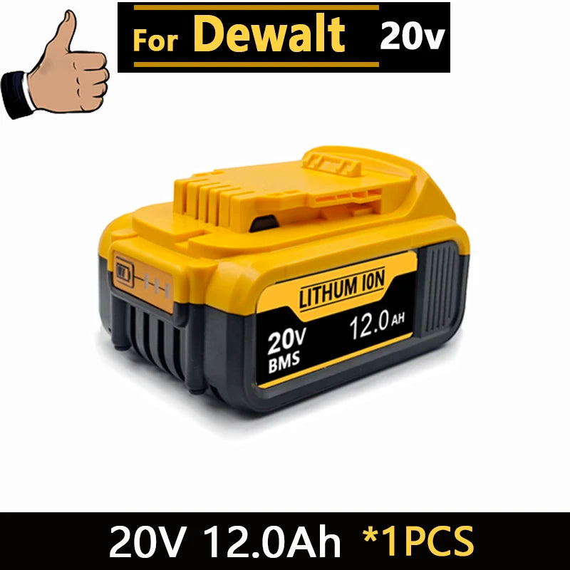 New High-Power for DEWALT 20V/60V Battery DCB200 DCB205 DCB206 Power Tool 18V Battery 3AH 8AH 12AH 18AH Batteries DCD805