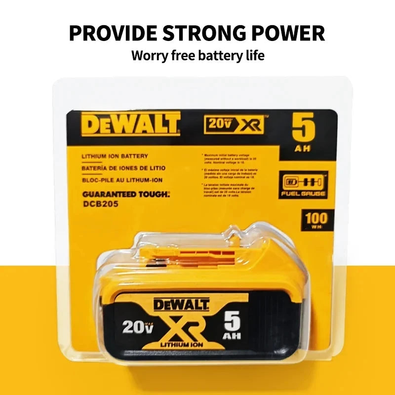 100% Original Dewalt 20V 5.0Ah 6.0Ah MAX Battery for Dewalt 