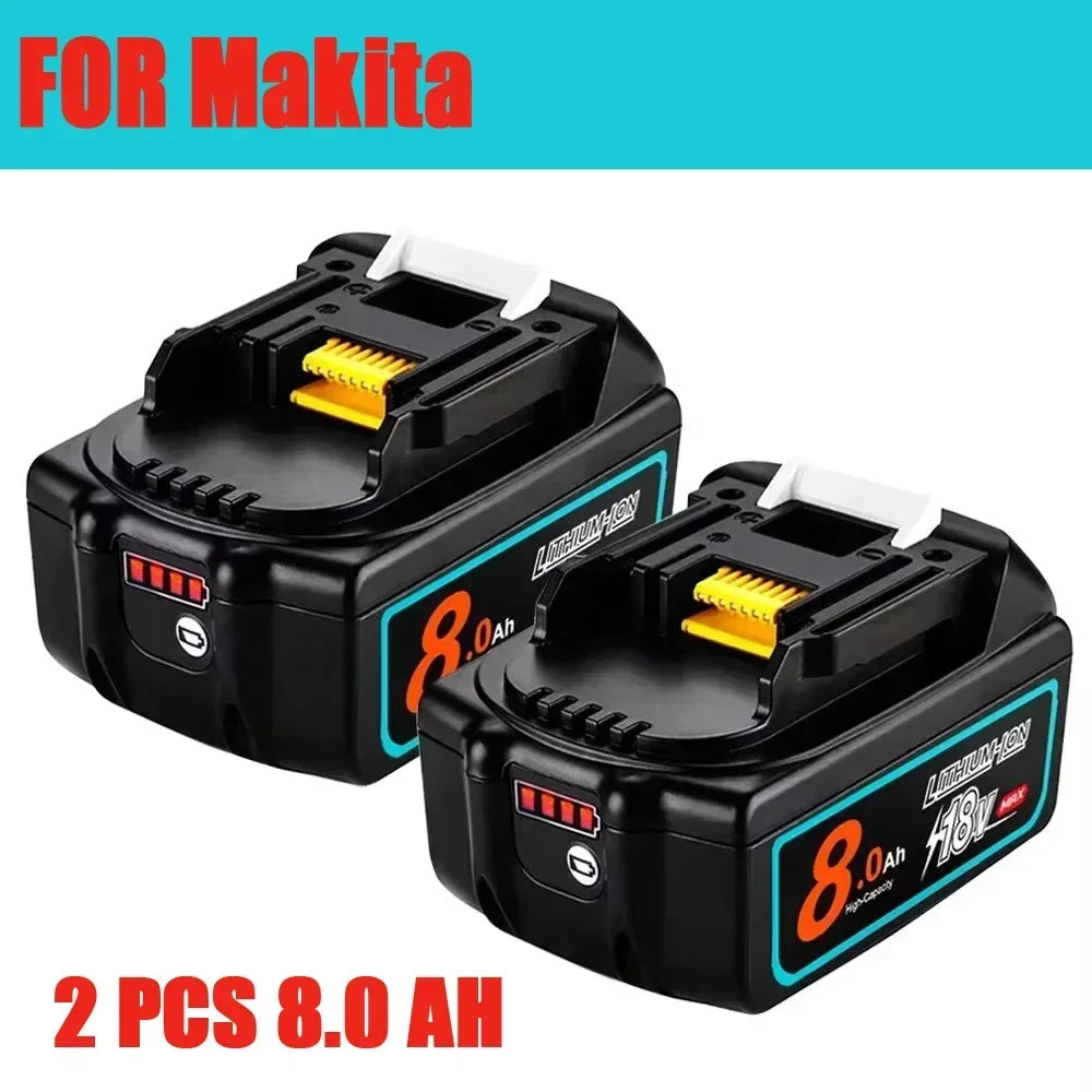Upgraded 18V 6.0 8.0Ah Rechargeable Battery Replace for Maki